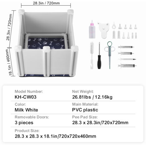 Kit De Mise Bas Pour Chienne Et Chatte - Ciseaux Stériles, Pinces, Aspirateur, Iode, Nécessaire D'urgence