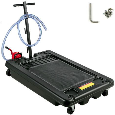 Mophorn Bac de vidange d'huile 64L avec pompe - Profil bas 17 gallons, tuyau de 8 pi pour SUV, voiture, camions, matériau durable (1/5)