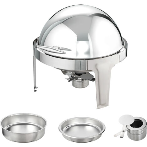 Réchaud Retangular 3 Cubas com Queimador a Álcool em Gel Aço Inox 304 - Tecnocuba