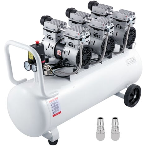 Mophorn Compresseur deair , 22 gallons, ultra-silencieux, sans huile, reservoir de 100 litres, 2,2 kW, faible bruit, compresseur silencieux avec electrovanne de securite