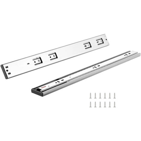 Mophorn Lot de 10 paires de glissières de tiroir de 558.8 mm avec rails de montage latéral, rail en acier robuste à extension complète, glissières de guidage silencieuses à fermeture douce (1/5)