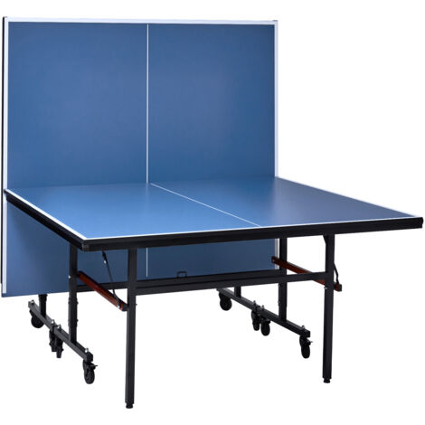 Mophorn Table de ping-pong , tennis de table professionnel, MDF d'intérieur, pliable avec filet à serrage rapide, roues verrouillables, plateaux de table de 18 mm, assemblage facile en 10 minutes