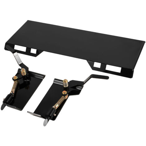 Mophorn Accessoire pour chargeuse compacte, plaque de fixation rapide de 1/4 po, largeur 45 po, hauteur 18,5 po, accessoires universels pour godets, charrues et fourches