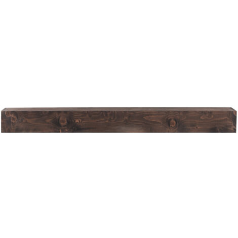 Mophorn Cheminée de cheminée , 183 x 20 x 12,7 cm, peut supporter jusqu'à 22,7 kg, cheminée en bois naturel pour cheminée, étagère flottante murale de ferme, décoration marron clair fabriquée (1/5)