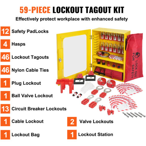 Kit De Verrouillage électrique Pour Disjoncteurs - Cadenas, étiquettes, Attaches, Sécurité Industrielle