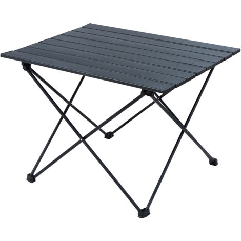 Outsunny Table Pliante Table de Camping Table de Jardin Filet Rangement + Sac Transport Plateau