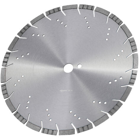 Mophorn Lame diamantée 14 pouces/350 mm, lame de scie à béton humide/sèche, dents inclinées de 0,47 pouce/12 mm, trou central universel de 1 pouce/25,4 mm, pour béton, ciment, carrelage, brique (1/5)