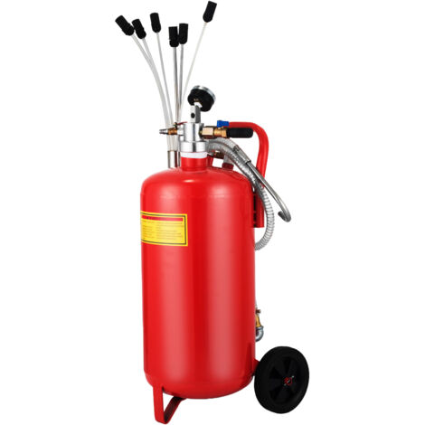 Mophorn 22.7L Extracteur d'huile, Extracteur d'huile pneumatique portable pour garage, 12V, 8KW, Acier inoxydable, Orange (1/5)