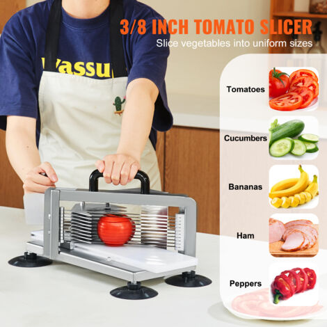 Coupe-tomates Cerises Et Raisins - En Acier Inoxydable Et ABS, Design Ergonomique, Facile à Nettoyer