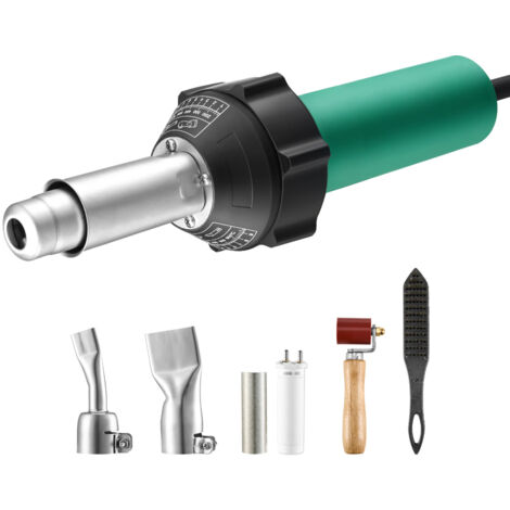 Mophorn – Pistolet à air chaud 1600 W – Plage de température 50-600 °C – Buses remplaçables pour PVC – Soudage rapide et efficace