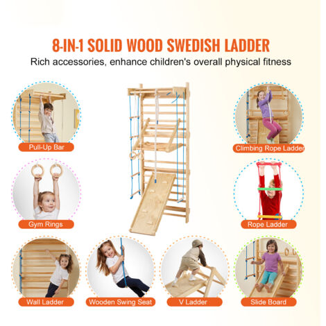 Espalier suédois Échelle suédoise Divertissement De sport Bois Suède Espalier suédois Échelle suédoise Divertissement De sport Bois Suède