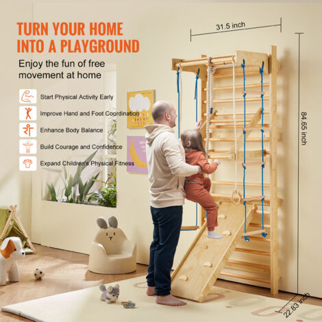 Barre De Stall Kipika Pour échelle Suédoise - Fixation Murale, 2x2 Trous, Neuve