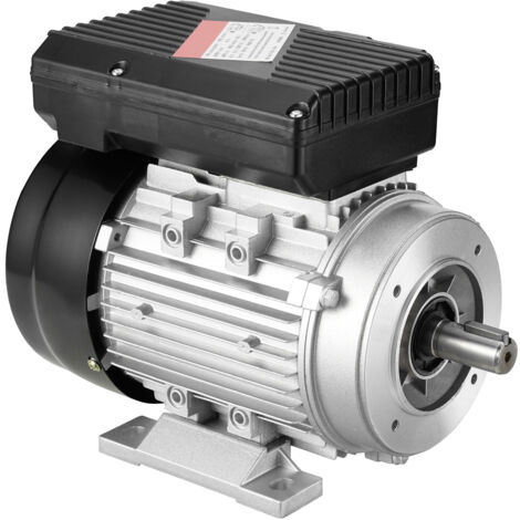 Mophorn Moteur électrique 0,55 kW 1 400 tr/min, AC 220 240 V, 4,5 A, 80, cadre B34. Arbre claveté de 19 mm, rotation CW/CCW. Convient aux machines agricoles et aux équipements généraux