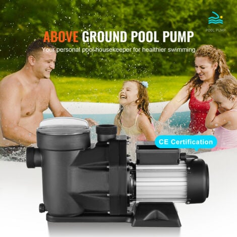 Mophorn Pompe de piscine hors sol  1,5 CV, 220 V-240 V, double vitesse, débit maximal 27 800 L/H, certifiée CE