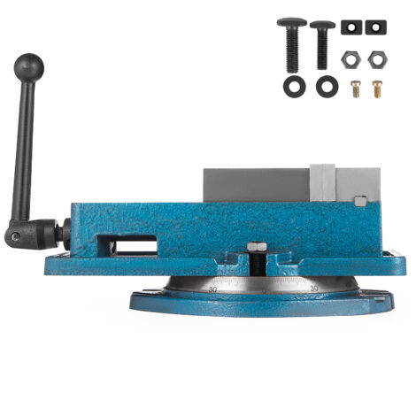 Étau de fraiseuse de précision Mophorn de 4 pouces, base pivotante à 360 °, pince d'étau d'établi Accu Lock, largeur de mâchoire de 100 mm, pour la finition de pièces de précision de fraiseuse et de p