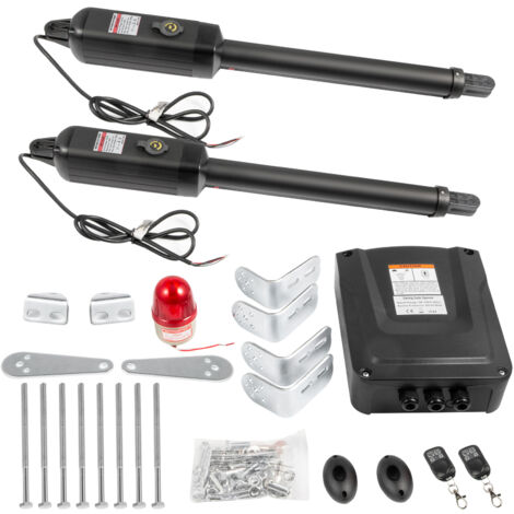 Mophorn – Kit motorisation portail double battant – Charge max 399,16 kg – Longueur max 457 mm – Moteur 80W DC 24V – Télécommande incluse (1/5)