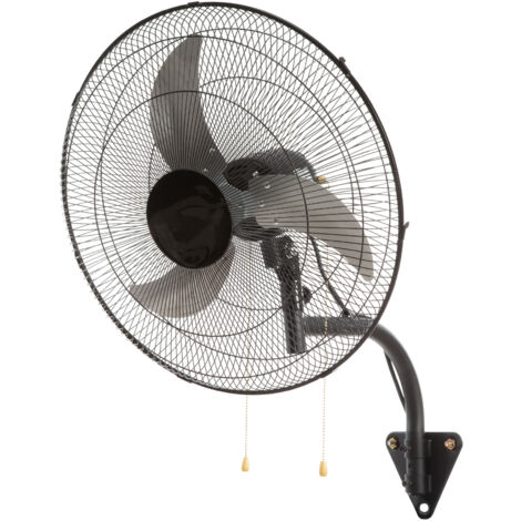 Mophorn Ventilateur mural oscillant de 19 pouces - 4650 pi3/min, 3 vitesses, noir. Idéal pour refroidir les entrepôt, les serres, les ateliers, les patios et les sous-sols (1/5)