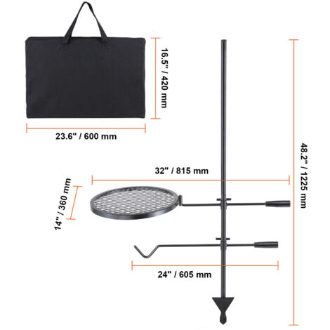 Demi grille Bongrill Bonfeu ø80cm