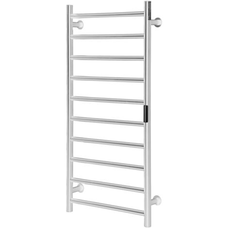 GOPLUS Porte-Serviettes Électrique à 6 Barres en Alliage d'Aluminium, Contrôle de Température & Fonction de Minuterie - Bricolage