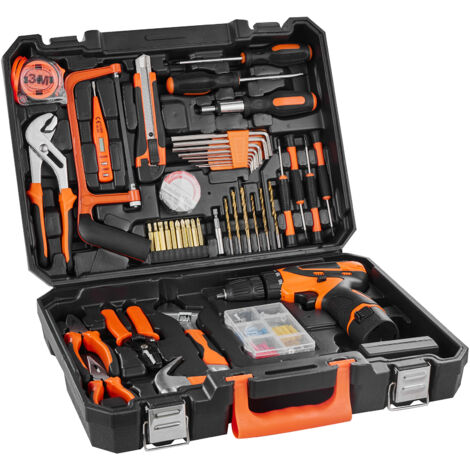 Kit De 146 Pièces Tournevis Magnétiques - Ensemble D'outils Chromé Vanadium Avec Rangement Plastique (cadeau Homme)