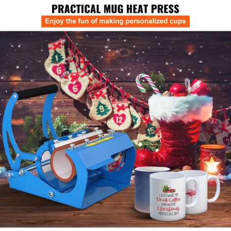Presse à Chaud Pour Tasses VEVOR 32,5-89 CL,Presse Pour L'Impression De Tasse 73-87 Mm De Diamètre,Machine De Sublimation Avec Papier De Sublimation | Leroy Merlin