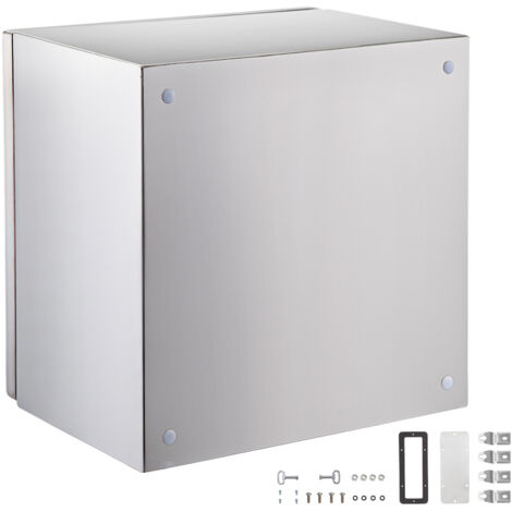 Boîtier en acier inoxydable Mophorn NEMA, boîte électrique en acier NEMA 4X 12 x 12 x 8 po. IP66 étanche à l'eau et à la poussière. Pour une utilisation en extérieur/intérieur. Livré avec plaque de mo (1/5)