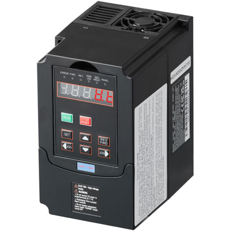 Mophorn Variateur de fréquence VFD 2HP, 1,5KW, 7,5A, entrée 1/3 phase 220V vers sortie 3 phases 220V, entrée 40-60Hz, sortie 0-400Hz pour le contrôle de la vitesse du moteur de broche CNC