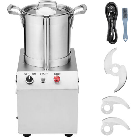 Mophorn – Robot culinaire multifonction 6 L – Moteur puissant 750 W – Acier inoxydable – Hachage rapide de légumes et fruits