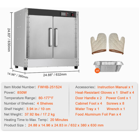 Chauffe-serviettes 5L - Armoire Chauffante Portable - Pour Serviettes Et Gants - Salon Beauté, Spa, Maison - Pince Incluse