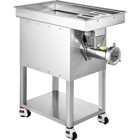 Mophorn – Hachoir à viande électrique 2200W – Capacité 22 lb/min – Acier inoxydable – Lames SUS420 pour viande congelée – Mobilité avec roues freinées