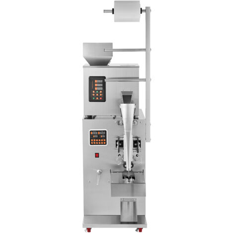 Mophorn Machine d'emballage automatique de particules , 1 à 100 g, remplisseuse de sachets multifonction pour thé, graines, céréales, farine, haricots, paillettes