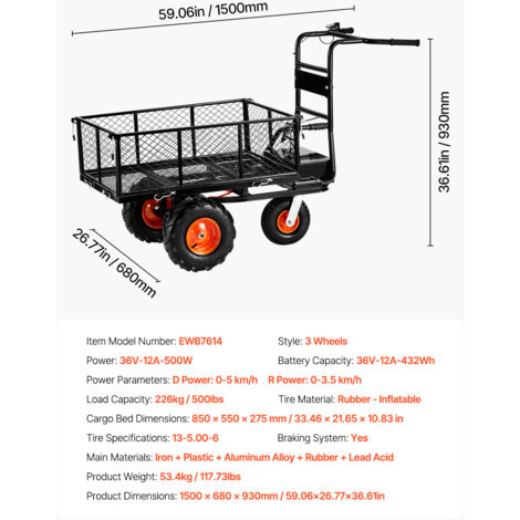 IronDIY - Support Mural Pour Brouette - Acier - Capacité 36,3 Kg - Rangement Garage, Abri De Jardin - Noir