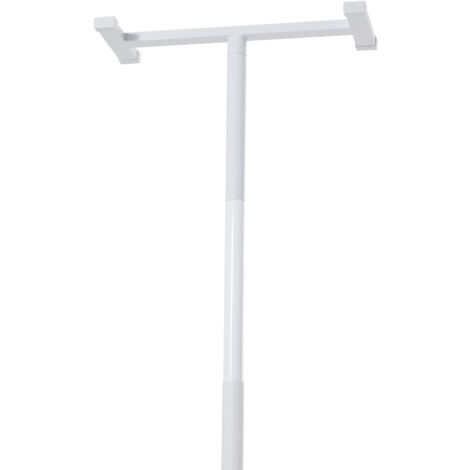 Mophorn Poteau de Sécurité Sol-Plafond, Barre d'Appui pour Salle de Bain Seniors, Installation par Tension, avec Poignée Antidérapante, Supporte 136 kg, pour Plafonds de 2140 à 3050 mm, Blanc