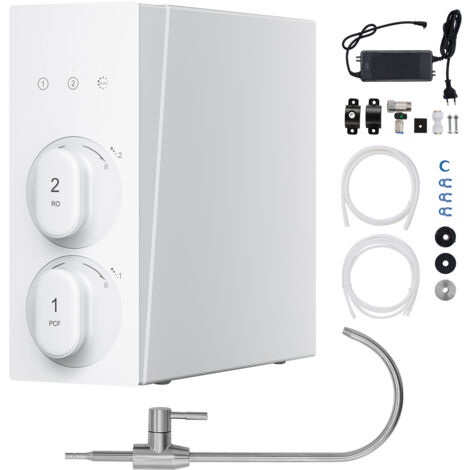 Osmoseur D'eau Robinet Ecoviva Système D'osmose Sous évier - Système D'osmose Inverse à 8 Niveaux - Eau Potable - 600 GPD - Haute Efficacité - Réduit Les PFAS - Options Pour L'eau