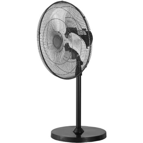 Mophorn – Ventilateur sur pied industriel 570mm – 3 vitesses réglables – Oscillation 90° – Hauteur ajustable 110,5 à 138 cm – Débit d'air 5400 CFM