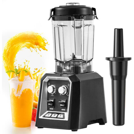 Mophorn Mixeur professionnel - Mixeur de comptoir professionnel avec bocal en verre de 2 L. Mixeur 3 fonctions en acier inoxydable.
