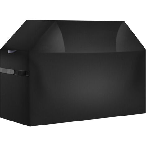 Mophorn Housse de barbecue 1700 mm, bâche de protection pour barbecue extérieur, conçue en polyester 600D robuste, imperméable et résistante aux intempéries, couleur noire (1/5)