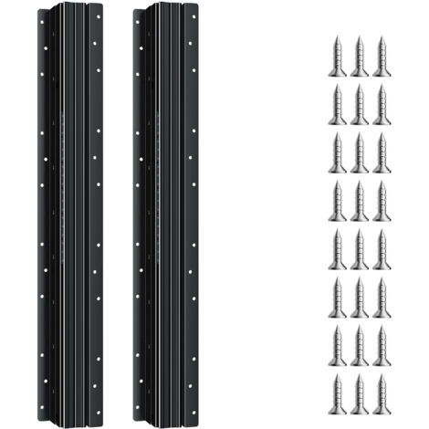 Mophorn – Coulisse pour tiroir sous escalier 600 mm – Acier au carbone 2 mm – Capacité 117 kg – Extension totale avec amortisseur intégré – Noir