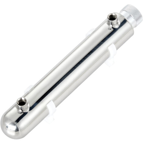 Mophorn Purificateur d'eau UV 12W 3,785 L/min, système de filtration avec boîtier en acier inoxydable, idéal pour toute la maison, équipé d'un manchon en quartz, adapté à la douche, à la consommation