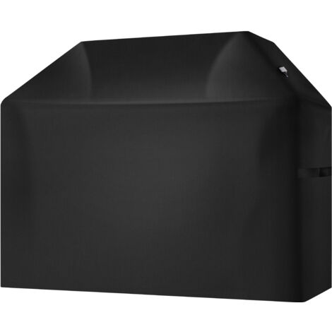Mophorn Housse de barbecue 1470 mm, bâche de protection pour barbecue extérieur, imperméable et résistante aux intempéries, fabriquée en polyester 600D durable, couleur noire (1/5)