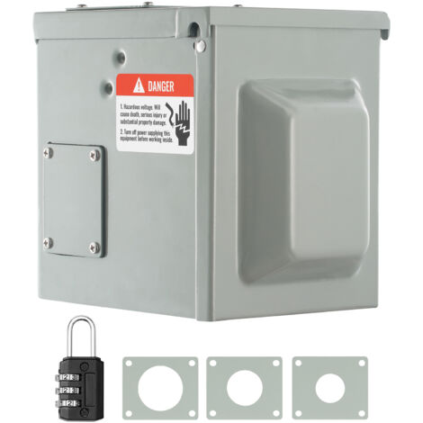 Mophorn Boîtier de prise courant pour camping-car 30 A, 125/250 V, prise verrouillable et résistante aux intempéries NEMA TT-30R pour camping-car, caravane, remorque, camping-car, voiture électrique (1/5)