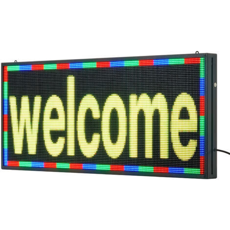 Enseigne LED Programmable P6 99x41.2 Cm - Panneau Affichage Numérique Couleur Bluetooth