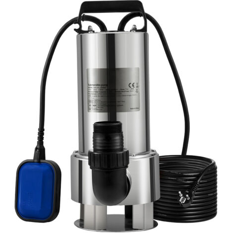 Mophorn Pompe à eau submersible, 1300W 20000L/H, cordon de 10m, interrupteur à flotteur automatique, acier inoxydable et fonte, pour eau sale ou propre, étangs de jardin, piscines, jacuzzis (1/5)