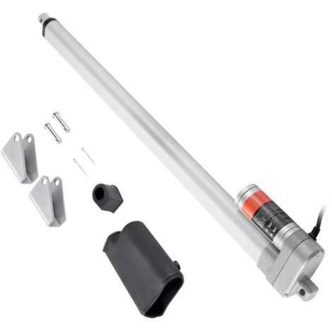 Mophorn Actionneur linéaire 12 V, course de 20 pouces, étanche IP65, capacité de 660 lb/3 000 N, vitesse de 0,19 po/s, support de montage inclus, actionneur de mouvement linéaire robuste