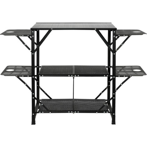 Cuisine De Camping Pliable ECD-Germany - Kaki - Avec Sac De Transport Et Étagères