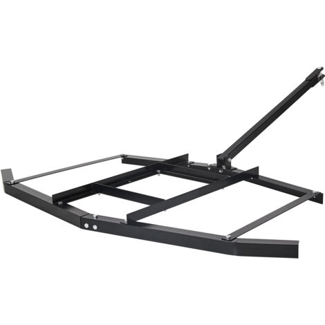 Mophorn Herse Traînée 1670 mm Râteau Niveleur Remorquable en Acier Q235 avec Barres Réglables, Capacité de Charge 22,7 kg, Outil de Nivellement pour VTT, UTV et Tracteurs de Pelouse