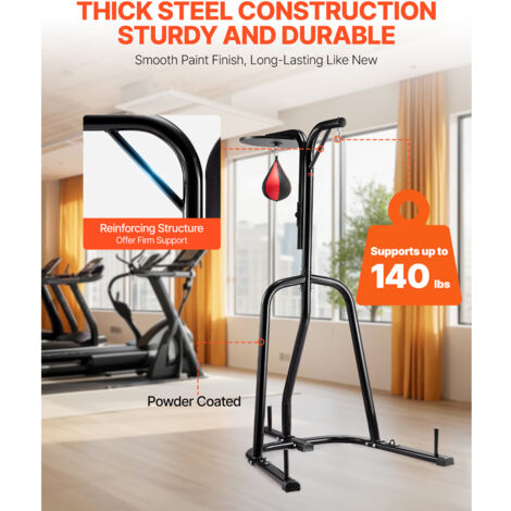 Sac De Frappe Autoportant Adulte – Base Lestée, Hauteur Réglable, Pour Boxe Et Arts Martiaux