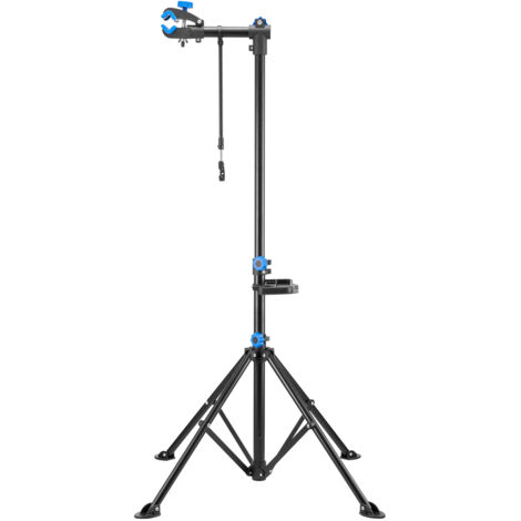 Trepied Velo VEVOR Pied D'atelier Vélo, Hauteur Réglable De 835-1440 Mm, Support De Réparation De Vélo Robuste, Charge 29,9 Kg, Stand De Bicyclettes Avec Plateau à Outils Magnétique, Pour VTT Et Vélos