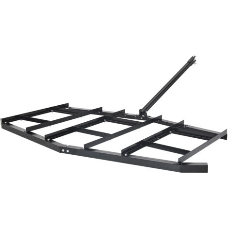 Mophorn Herse Traînée 2150 mm Râteau Niveleur Remorquable en Acier Q235 avec Barres Ajustables, Capacité de Charge 22,7 kg, Outil de Nivellement pour VTT, UTV et Tracteurs de Pelouse (1/5)