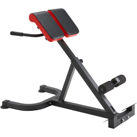 Mophorn Banc d'hyperextension, chaise romaine, réglable jusqu'à 136 kg, équipement de fitness multifonction pour fessiers, ischio-jambiers, dos et abdominaux, banc de gym à domicile (1/5)